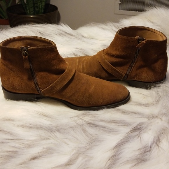Zara Basic Collection Suade Ankle Boots - Picture 5 of 5